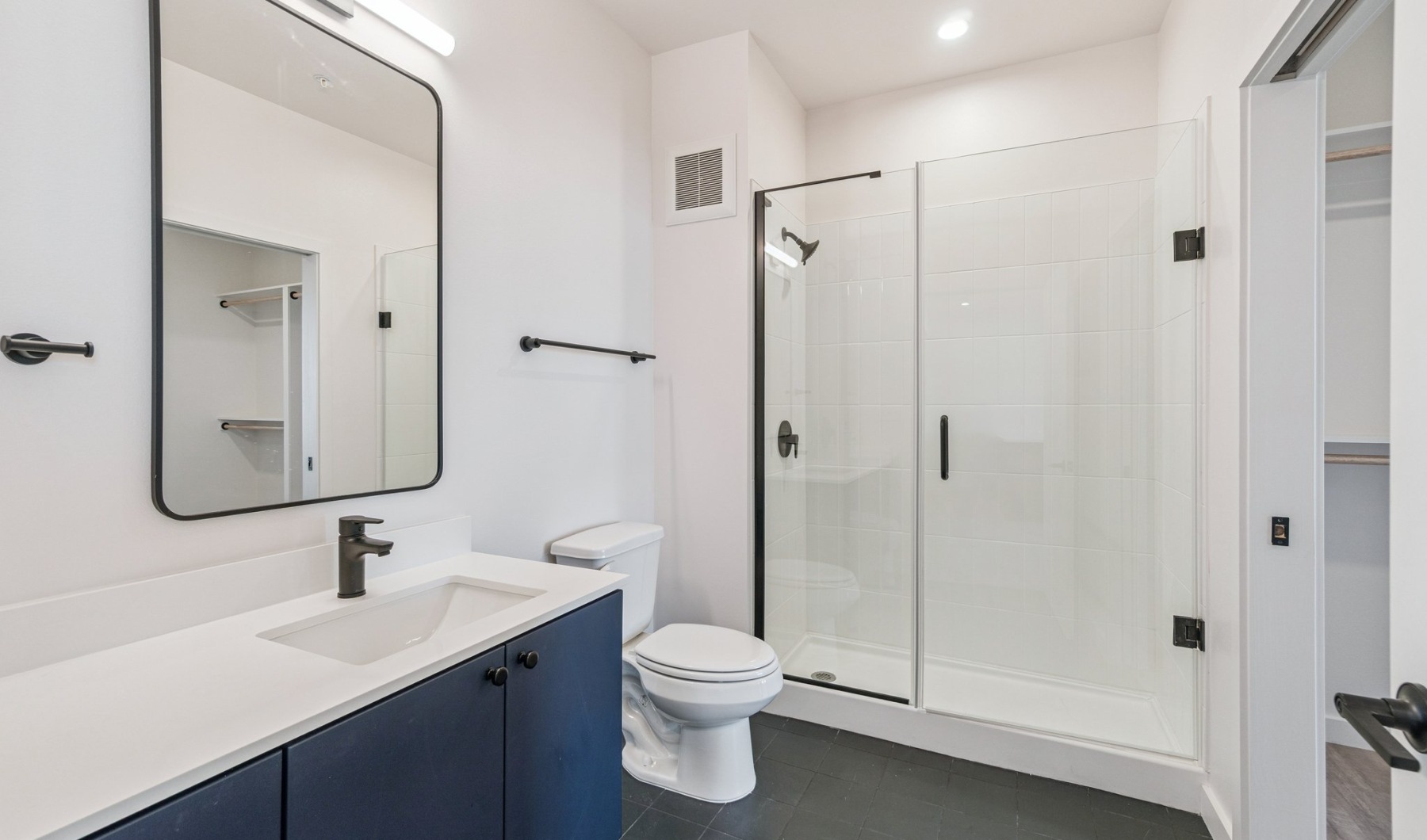 Bathroom options with thoughtful details bathroom with walk-in shower